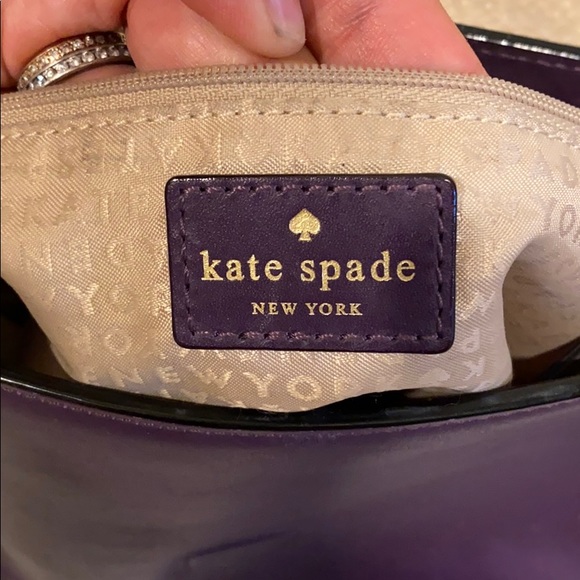 Kate Spade Purple Leather Saddlebag Shoulder Bag - Picture 13 of 14
